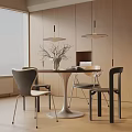 Modern table combination 3d model