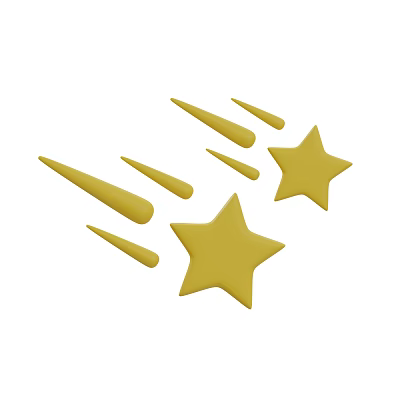 Stars Meteor Cartoon Stars Anime Stars Little Stars 3d model