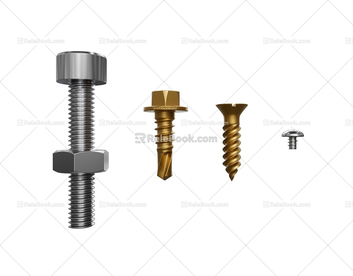 modern screw screw nut model