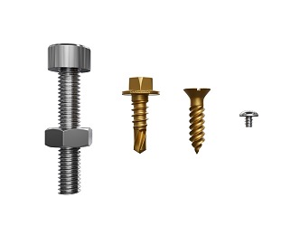 modern screw nut 3d model