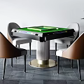 Modern Mahjong Table and Chair Mahjong Table and Chair Combination 3d model