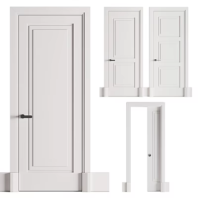 Modern swing door 3d model