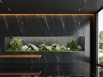 Modern Indoor Landscape Landscaping Landscape Setches Indoor Landscape Indoor Landscape Bryophytes Plant Heap model