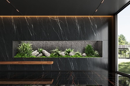 Modern Indoor Landscape Landscaping Landscape Setches Indoor Landscape Indoor Landscape Bryophytes Plant Heap 3d model