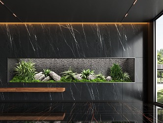 Modern Indoor Landscape Landscaping Landscape Setches Indoor Landscape Indoor Landscape Bryophytes Plant Heap 3d model