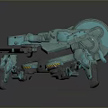 Robot Spider Robot Mecha Spider Science Fiction Spider Mechanical Spider Battery Spider Tower Defense 3d model