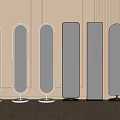modern mirror floor mirror dressing mirror 3d model