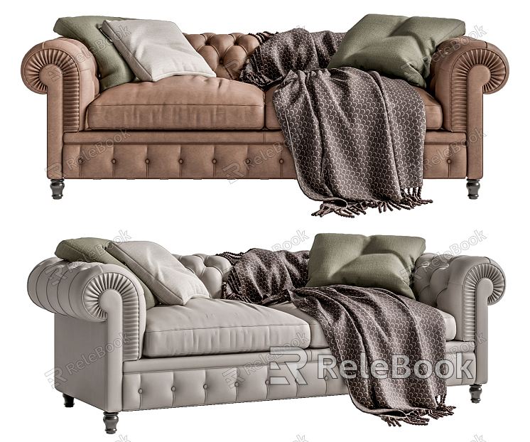 American double sofa model