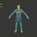 Spider Man 3D Model With Classic Red And Blue Costume Standing Pose