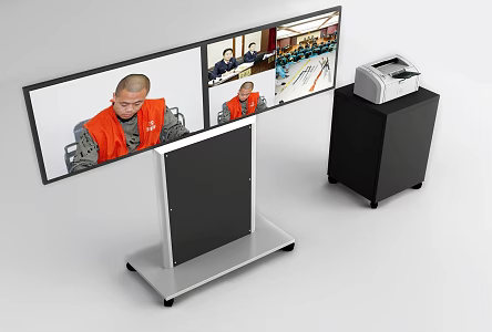 double screen all-in-one machine 3d model