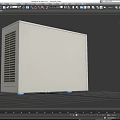 Modern Grey Air Conditioner Fan With Circular Grille And Side Vents Design