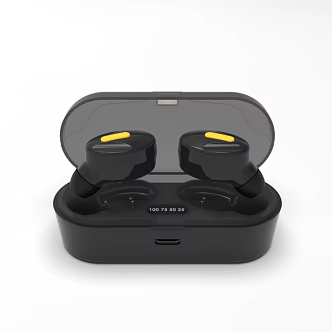 Wireless Headphones Mini Earbuds 3d model