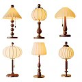 Modern Middle Style Table Lamp 3d model