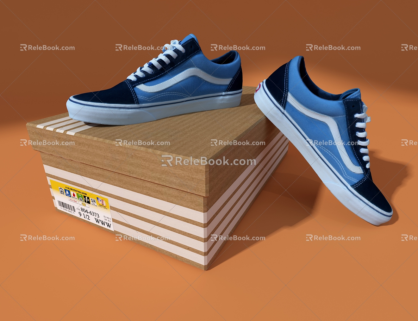 Flat Shoes Casual Shoes 3d model