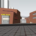 Commercial Street Featuring Red Brick Buildings Future Center And High Rise Structures