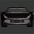 Silver Sports Car With Sleek Modern Design And Large Alloy Wheels On Reflective Surface