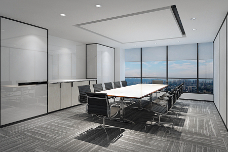 Modern Conference Room 3d model