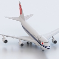 Passenger aircraft Air China Boeing 747 Civil Aviation 3d model