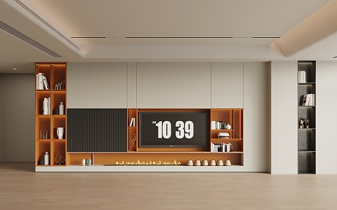 TV background wall 3d model