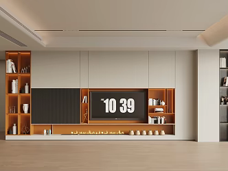 TV background wall 3d model