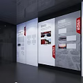 Modern Tech Exhibition Hall With Futuristic Holographic Projections And Interactive Screens