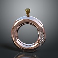 Modern pendant pendant gemstone pendant diamond pendant 3d model