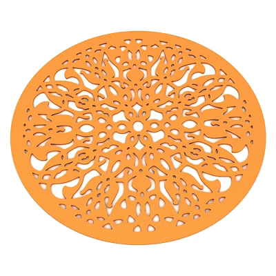 Modern Carpet Round Carpet Cutout Carpet 3d model