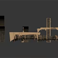 Traditional Architectural Arch Structures With Wooden Carved Details And Decorative Models