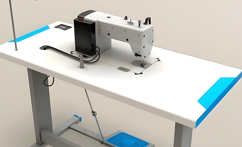 sewing machine industry 3d model