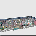 Colorful Indoor Playground Design With Slides And Fun Play Structures 3d model