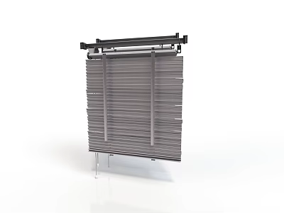 Modern Adjustable Window Blinds Featuring Sleek Design And Light Control For Home Furniture 3d model