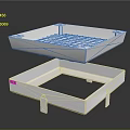 Stainless Steel Drawer Style Storage Box With Double Layer Open Design For Home Organizing