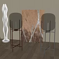 Floor lamp combination 3d model