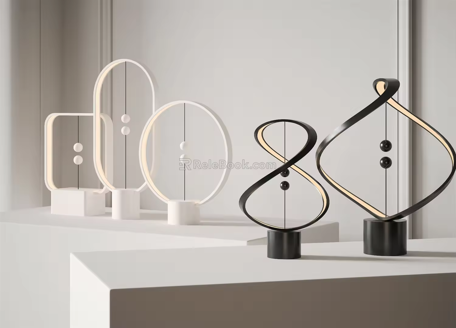 Modern table lamp 3d model