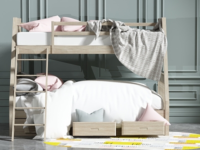 Children's bed combination model