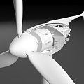 Wind turbine structure 3d model