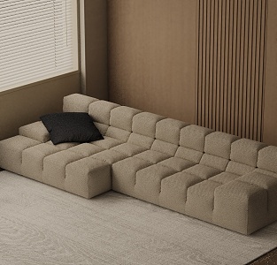 Three-seat sofa 3d model