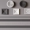 Various Shapes of Air Conditioner Vents Including Round Square and Linear Styles