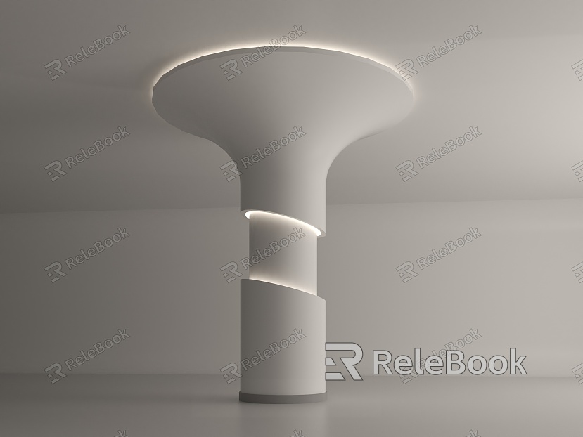 Modern round decorative column model