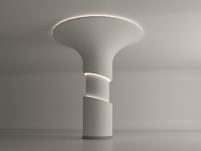 Modern round decorative column model