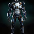 Mecha Warrior 3D Model 3d model