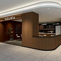 Modern Warm Coffee Specialty Store Interior With Comfortable Seating Area And Functional Service Counter