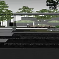 Residential Landscape Design with Green Plants Walkways Steps and Paving Areas