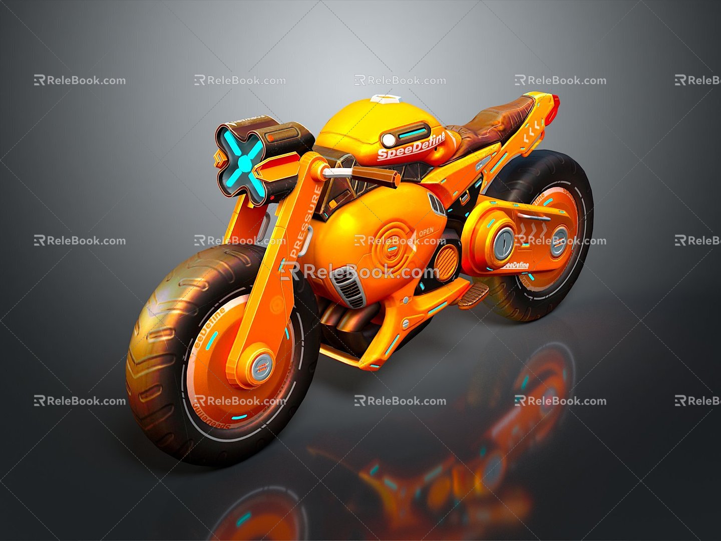 Motorcycle Two-wheeled Motorcycle Cross-country Motorcycle Road Race Motorcycle Motor Vehicle Transport 3d model