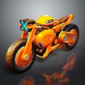 Motorcycle Two-wheeled Motorcycle Cross-country Motorcycle Road Race Motorcycle Motor Vehicle Transport 3d model