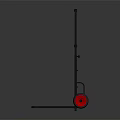 Two Heavy Duty Metal Trolleys With Red Wheels For Transport Use