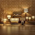 Table lamp 3d model