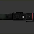 Professional Black Thermal Imaging Device With Long Cylindrical Lens And Red Stripe Accents