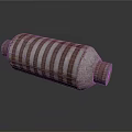 Rusted Striped Cylindrical Metal Industrial Equipment With Durable Structure And Robust Build