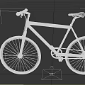 Black Bicycle With Green Stripes Modern Design Sleek Frame And Wheels